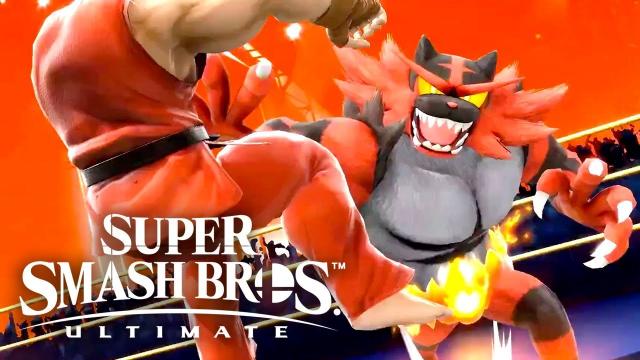 Super Smash Bros Ultimate - Incineroar & Ken Official Reveal Trailer