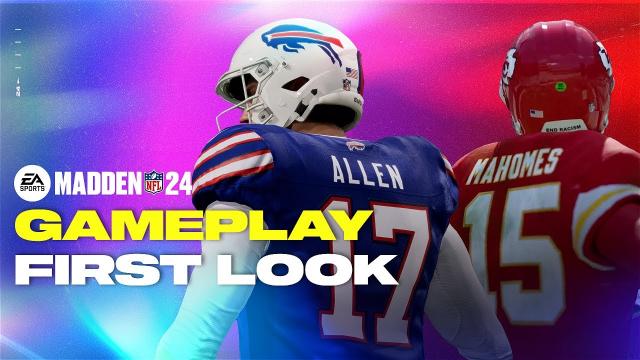 MADDEN NFL 24 GAMEPLAY FIRST LOOK | Josh Allen vs Patrick Mahomes | Cover Athletes Collide!