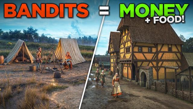 Raiding BANDIT CAMPS for EASY MONEY (and Food) in Manor Lords! (#6)