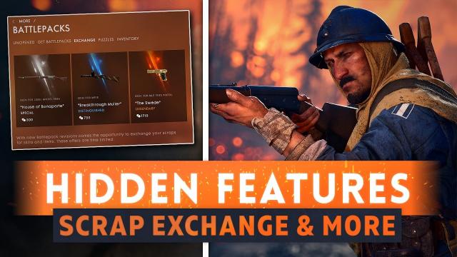 ► NEW HIDDEN FEATURES! "SCRAP EXCHANGE" & MORE! - Battlefield 1 They Shall Not Pass DLC