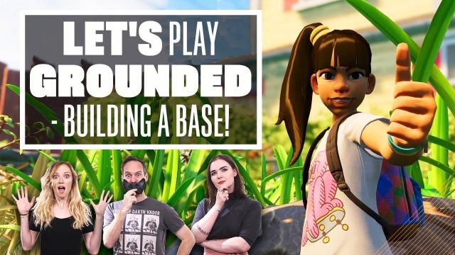 Let's Play Grounded Multiplayer - BUILDING BASES AND FIGHTING SPIDERS?