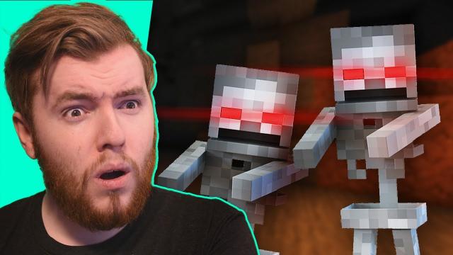Almost KILLED BY SKELETONS in MINECRAFT! (Part 2)