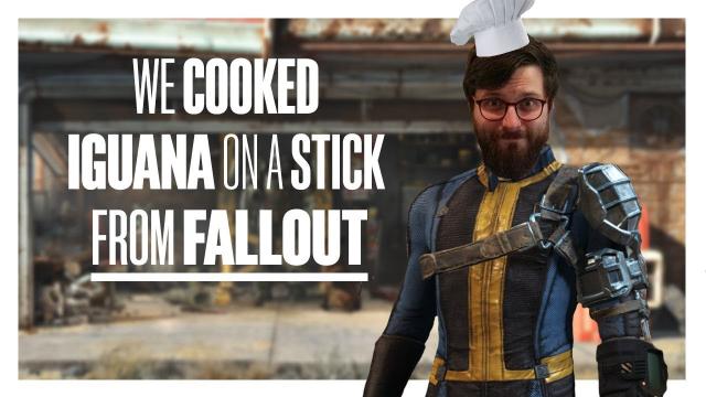 We cooked Iguana on a Stick from Fallout (sort of)