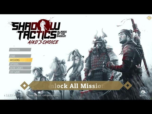 Shadow Tactics: Blades of the Shogun - Aiko´s Choice Trainer +7
