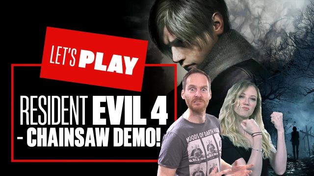 Let's Play Resident Evil 4 Remake Chainsaw Demo! RESIDENT EVIL 4 REMAKE DEMO GAMEPLAY