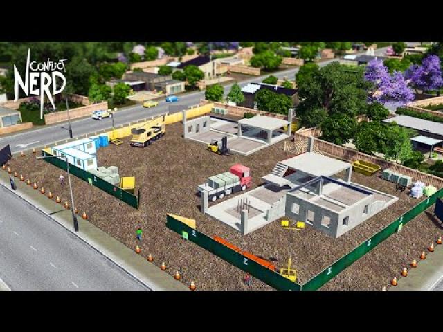 Building a CONSTRUCTION SITE — Cities: Skylines - Airports (#14)