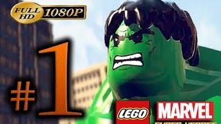 LEGO Marvel SuperHeroes Walkthrough Part 1 [1080p HD] - First 90 Minutes! - No Commentary