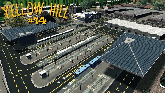 Bernstein detailed Bus Depot - Yellow Hill  | S2 EP14 | Cities Skylines