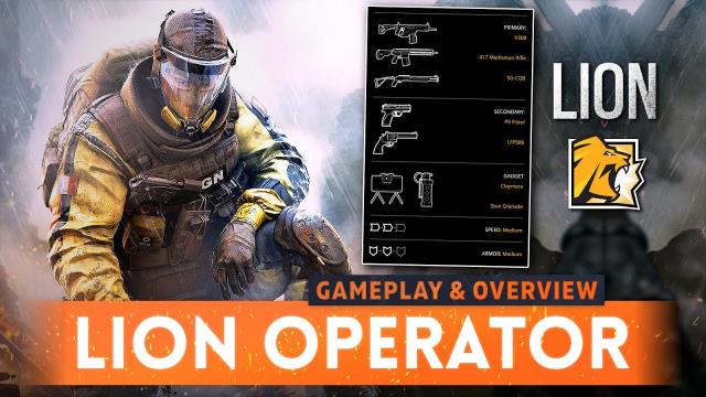 ➤ LION GAMEPLAY & OVERVIEW! - Rainbow Six Siege (New R6S Chimera & Outbreak Attacking Operators)