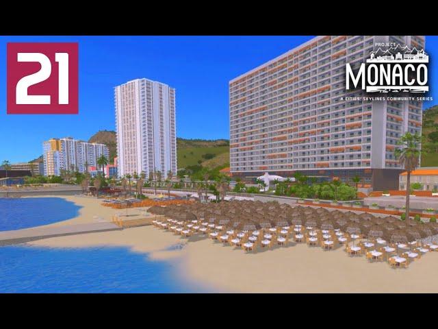 Larvotto Beach - Cities: Skylines: Project: Monaco - EP 21