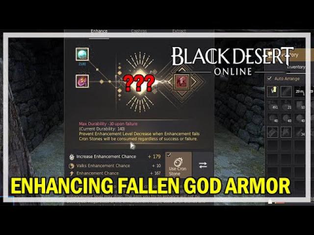 Black Desert Online - TRI Fallen God Enhance Attempt