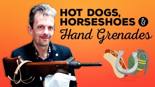 Firearms Expert Reacts To Hot Dogs, Horseshoes & Hand Grenades' Guns