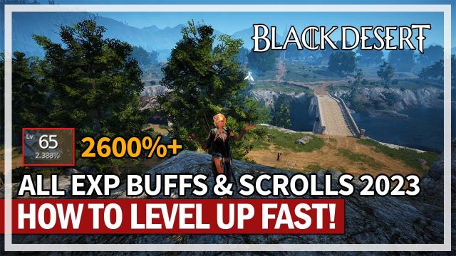 How to Level Up Fast & BEST EXP Scrolls & Buffs 2023 | Black Desert