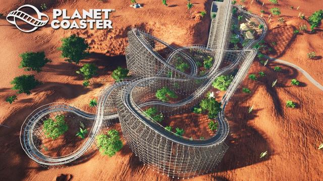 Planet Coaster: Wooden Coaster Ride (POV)