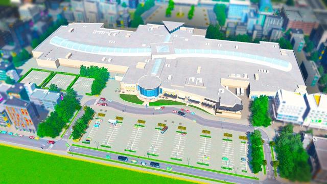 I Built a CITY SIZED Mega Mall in Cities Skylines!