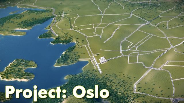 Cities: Skylines: Project Oslo (Part 1) - Map Speed Build & Road Layout