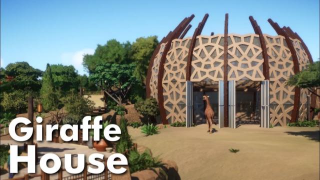 Planet Zoo - Giraffe House & Habitat Speed Build