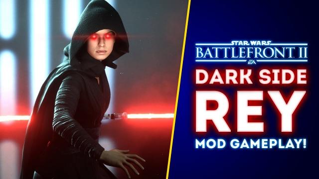 Epic Dark Side Rey Mod Gameplay! The Rise of Skywalker Mod! - Star Wars Battlefront 2 Mods