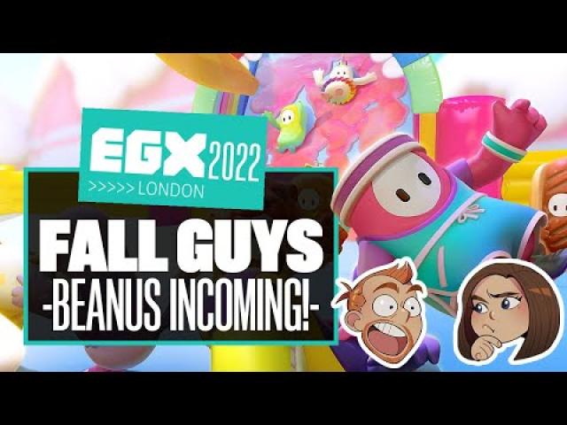 Let's Play Fall Guys PS5 Gameplay - WATCH OUT FOR MY BEANUS! - EGX 2022