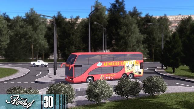 Cities Skylines - ARNDORF: Hop on - Hop off City tour bus ride #30