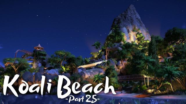 Planet Coaster - Koali Beach (Part 27) - Nighttime Lighting & Special Effects (ft. Lady & Rudi)