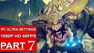 DOOM Gameplay Walkthrough Part 7 [1080p HD 60fps PC ULTRA] DOOM 4 Campaign - No Commentary (2016)