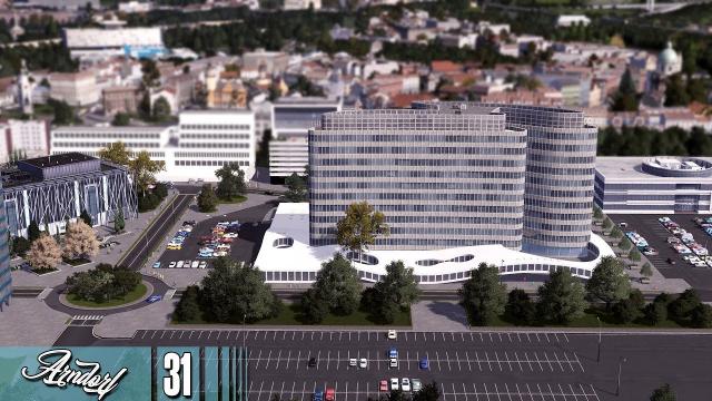 Cities Skylines: ARNDORF - The Business Center and Radio Station #31