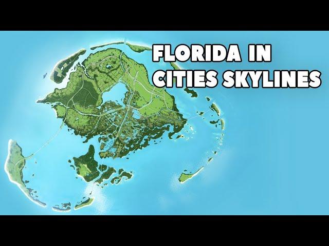 I spent 6 MONTHS making FLORIDA in Cities Skylines | Sunset City 1