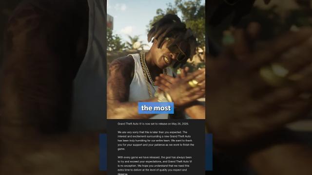 GTA 6 delayed to 2026 #GTA6 #GTAVI #Eurogamer