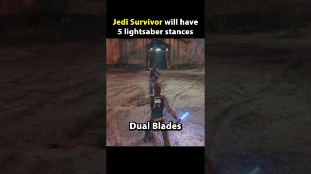 Star Wars Jedi Survivor ALL 5 lightsaber stances! #shorts