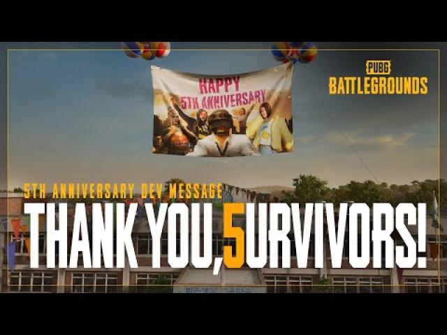 5th Anniversary - Thank you for 5 years! | PUBG