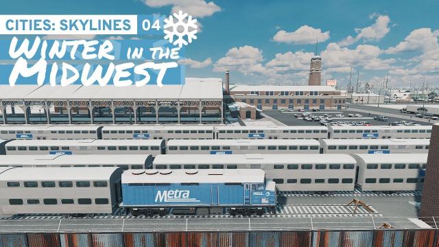 Regional Rail - Cities Skylines: Winter in the Midwest 04