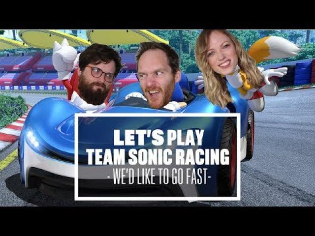 Let's Play Team Sonic Racing split screen multiplayer - UMMMM, MEOW?!