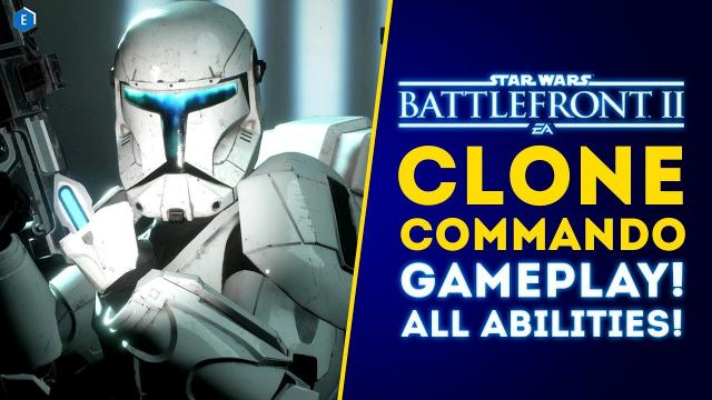 New Clone Commando Gameplay! All Abilities! Instant Action, PVE Mode! - Star Wars Battlefront 2