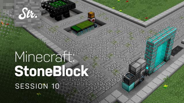 Minecraft: StoneBlock — Mining Dimension Detailing (w/ Jack Pattillo) — Session 10