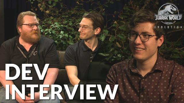 Jurassic World Evolution - Developer Interview (ft. Michael Brookes & Andy Fletcher)