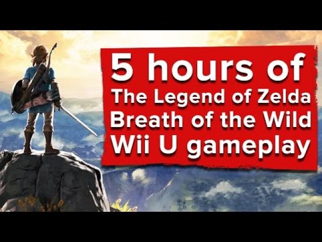 Zelda Breath of the Wild Wii U gameplay - Let's play the first four hours
