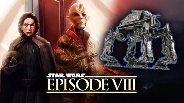Star Wars Episode 8 The Last Jedi News - Snoke’s New Look Leaked! Two New ATAT Walker Designs!