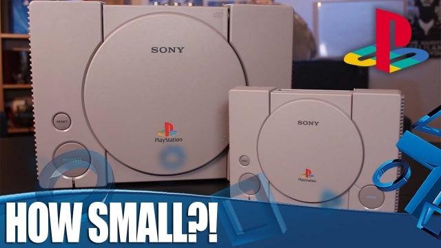 PlayStation Classic and Original PlayStation Size Comparison