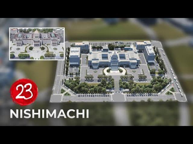 Nishimachi EP 23 - National Diet Building - Cities Skylines [4K]