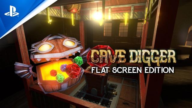 Cave Digger Flat Screen Edition - Launch Trailer | PS4