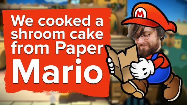 We cooked a Shroom Cake from Paper Mario