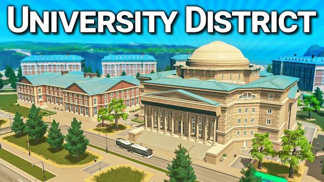 Using a UNIVERSITY CAMPUS to Solve Education Needs! — Cities: Skylines (#15)