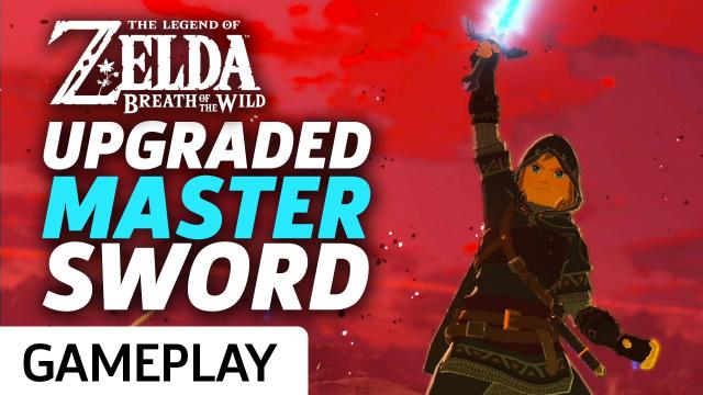 Zelda Breath Of The Wild - Upgraded Master Sword At Max Power Gameplay