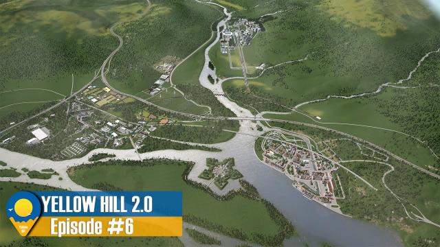 Cities Skylines 4K: Yellow Hill 2 - Recycling Center, Bus Factory and Park Project | EP.6 | Y:3