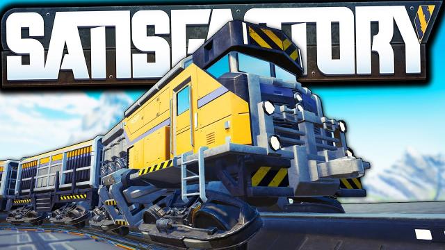 The Most Satisfactory Train System EVER! - Satisfactory Modded Let's Play Ep 21