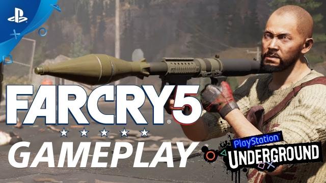 Far Cry 5 Open World Gameplay demo | PS Underground