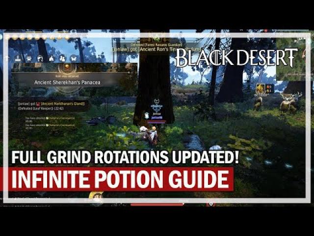 UPDATED INFINITE POTION GUIDE - My Favorite Grind Spots | Black Desert