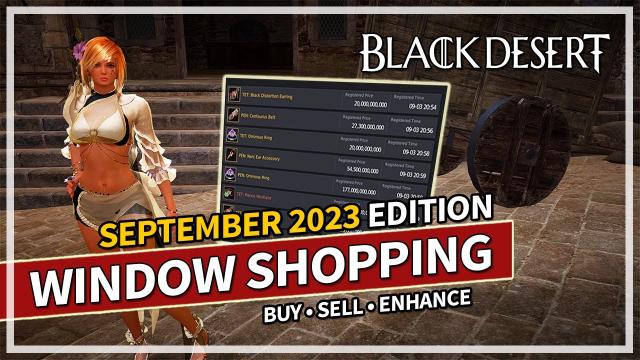 Window Shopping | September 2023 Edition | Black Desert