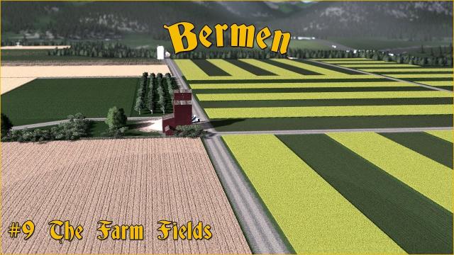 Bermen: Farm fields and Working Ploughing Tractors #9